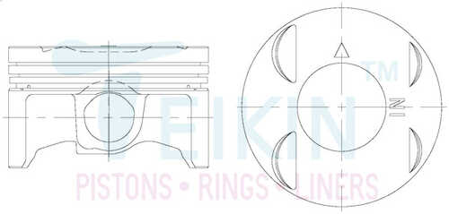 TEIKIN 38659STD Поршень 1шт