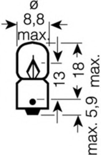 OSRAM 3894 Лампа! 3W 12V BA9S