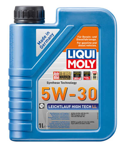 LIQUIMOLY 39005 LiquiMoly 5W30 Leichtlauf High Tech LL (1L) масло мотор.! HC-син. API SL/CF, A3/B4, BMW Longlife-01