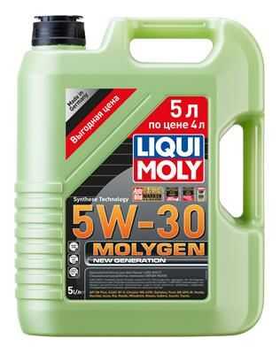 LIQUIMOLY 39029 LiquiMoly 5W30 Molygen New Generation акция! (5L) масло моторное! синт. API SN, ILSAC GF-5