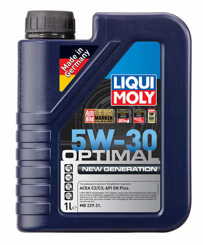 LIQUIMOLY 39030 LIQUI MOLY Optimal New Generation 5W30 (1L) масло моторное! синт. API SN PLUS, ACEA C2/C3