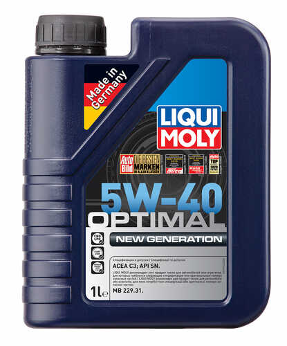 LIQUIMOLY 39032 LIQUI MOLY Optimal New Generation 5W40 (1L) масло моторное! синт. API SN, ACEA C3