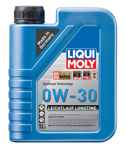 LIQUIMOLY 39038 LiquiMoly нс-синт. мот. масло Leichtlauf Longtime 0W-30 (1л)