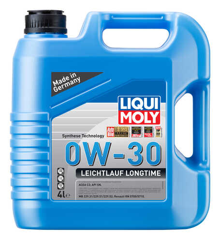 LIQUIMOLY 39039 LiquiMoly нс-синт. мот. масло Leichtlauf Longtime 0W-30 SN C3 (4л)