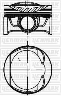 YENMAK 39-04295-000 82,50 mm порш.+палец, с кольцами (10013160/270720/0383762, турция)