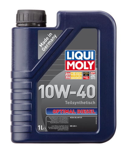 LIQUIMOLY 3933 LiquiMoly 10W40 Optimal Diesel (1L) масло мотор.! полусинт. API CF, ACEA B3-04, MB 229.1;Масло моторное полусинтетика 10W-40 1 л