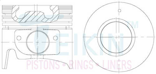 TEIKIN 39653STD Поршень 1шт