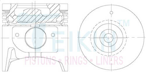 TEIKIN 39676AGSTD Поршни (комплект 4 шт) ISUZU ELF 4,7 4HG1-T