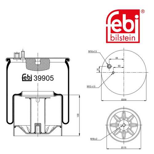 FEBI 39905 Кожух пневматической рессоры