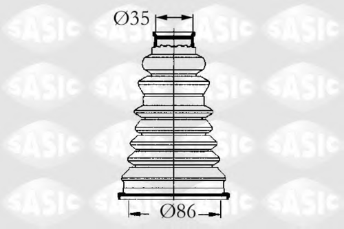 SASIC 4003432 Пыльник, приводной вал