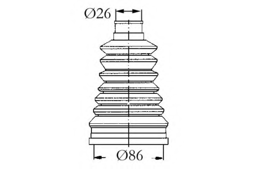 SASIC 4003440 Пыльник, приводной вал