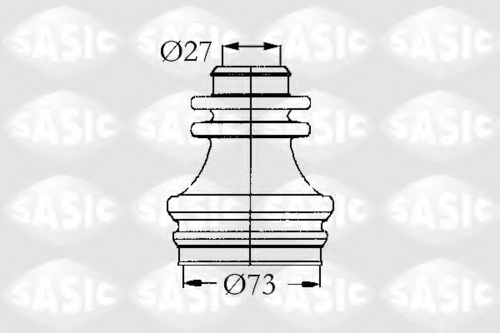 SASIC 4003462 Комплект пыльника ШРУСа внутреннего правого! Renault Clio/Kangoo 1.2-2.0/1.9TDi 98>