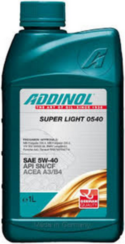 ADDINOL 4014766072719 Масло 5w40 1л Addinol Super Light SN/CF синтетическое