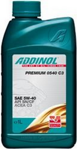 ADDINOL 4014766074331 Масло моторное синтетическое PREMIUM 0540 C3 1Л (10009100/280120/0004556, германия) 401