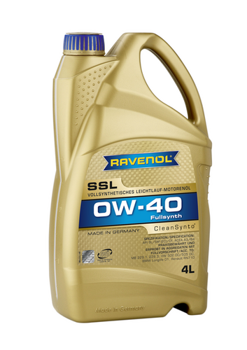 RAVENOL 4014835718791 Моторное масло Super Synthetik Oel SSL SAE 0W-40 (4л) new