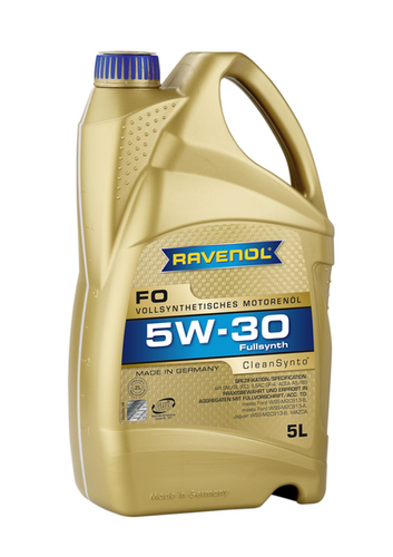 RAVENOL 4014835722651 Моторное масло FO SAE 5W-30 (5л) new;Масло моторное синтетика 5W-30 5 л