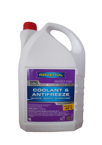 RAVENOL 4014835755550 1410112-005-01-999 антифриз готовый лила OTC Organic Techn.Coolant Premix -40 C (5л)