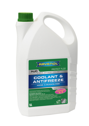 RAVENOL 4014835755857 Антифриз концентрат зеленый HJC Hybrid Japanese Coolant Concentrate (5л)