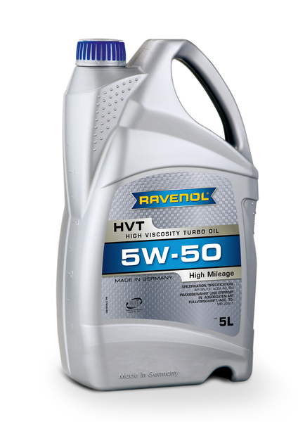 RAVENOL 4014835802933 Моторное масло HVT High Viscosity Turbo Oil SAE 5W-50 (5л) new