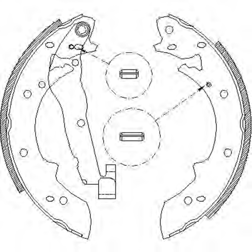 REMSA 4027.01 307SBS=038 101-SX колодки барабанные Renault Espace/Safrane,Peugeot 405 1.4-2.2/1.9D <96