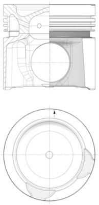 KS 40459600 Поршень d130 R6 DAF CF85/XF105 MX300S