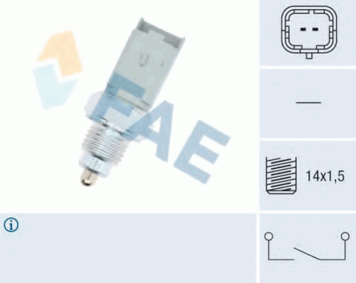 FAE 40491 Выключатель, фара заднего хода