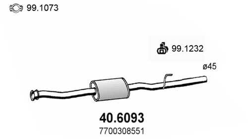 ASSO 40.6093 Резонатор 373508