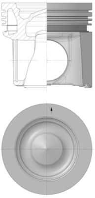 KS 40627600 Поршень d130 R6 Scania P/R/T/G DC13 10