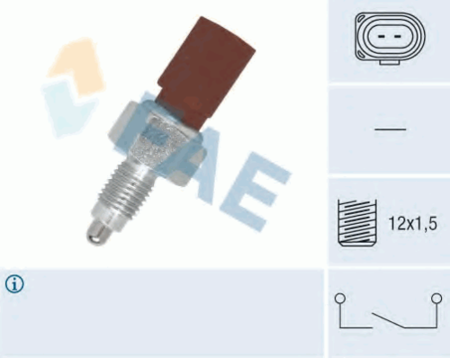 FAE 40675 Датчик заднего хода! Audi A3, VW Golf IV-V/Polo/Bora 1.4-3.2i/1.9-2.0TDi;Выключатель, фара заднего хода