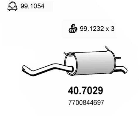 ASSO 40.7029 Глушитель основной