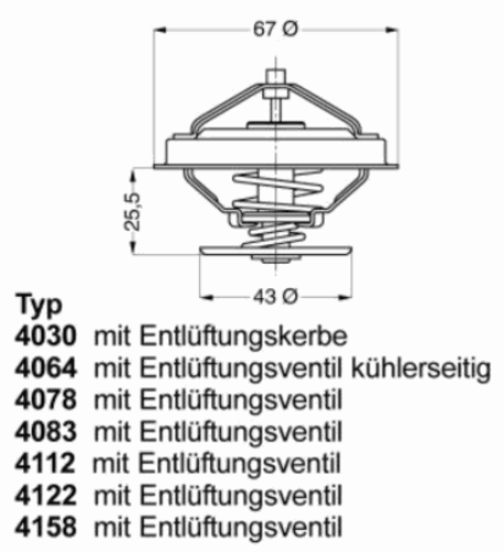 WAHLER 4078.87D Термостат! MB W123/W124/W201 76>