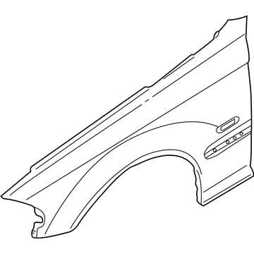 BMW 41 35 7 042 324 Крыло п пд 3' E46