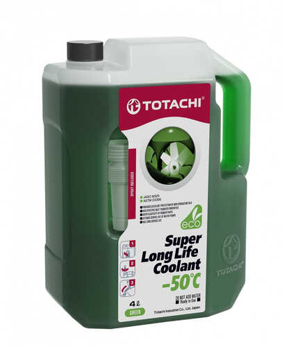 TOTACHI 41704 Super Long Life Coolant Green -50C (4L) антифриз! готовый зеленый;Антифриз TOTACHI 4589904520624 SUPER LLC GREEN -50C 4л