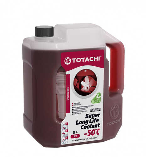 TOTACHI 41902 Super Long Life Coolant Red -50C (2L) антифриз! готовый красный;Охлаждающая жидкость SUPER LLC Red -50C 2л