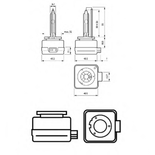 PHILIPS 42403VIC1 Лампа накаливания, основная фара