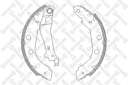 STELLOX 426100SX Комплект тормозных колодок