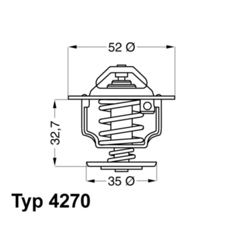 WAHLER 4270.88D Термостат, охлаждающая жидкость