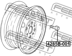 FEBEST 4285B-001 Болт колесный