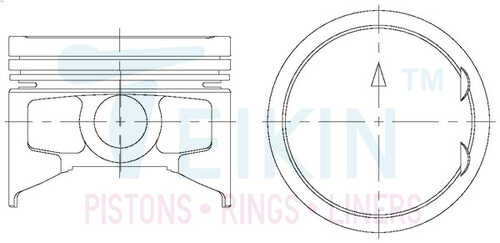 TEIKIN 43217050 Поршень 1шт