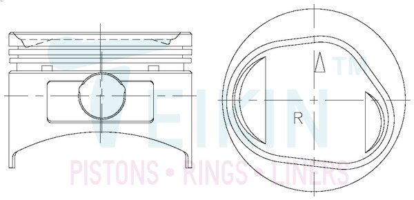 TEIKIN 43218100 Поршни на 6 цилиндров