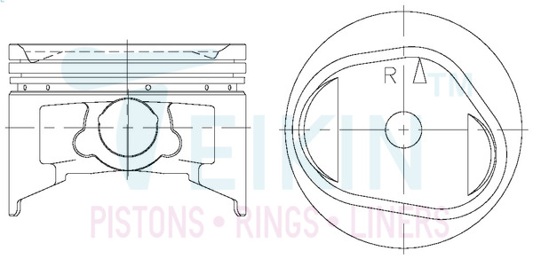 TEIKIN 43220100 Поршни на 6 цилиндров