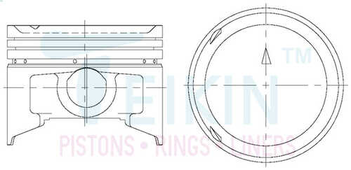 TEIKIN 43225STD Поршень 1шт