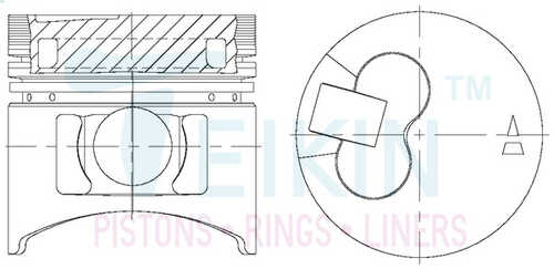 TEIKIN 43242AGSTD Поршни на 4 цилиндра