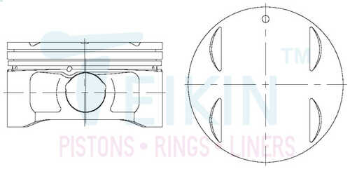 TEIKIN 43297STD Поршни на 6 цилиндров