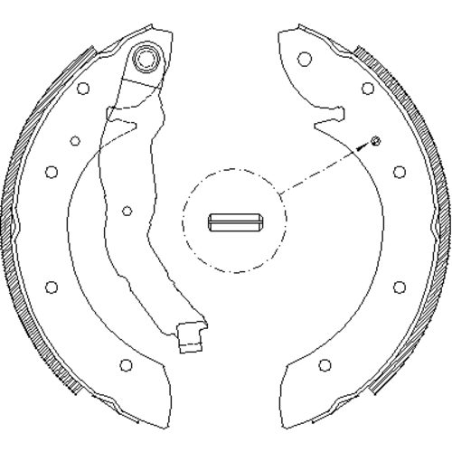 REMSA 4396.00 544SBS=362225B=FSB447 колодки барабанные BMW E36 1.6/1.8/1.8TD/TDs 90-98