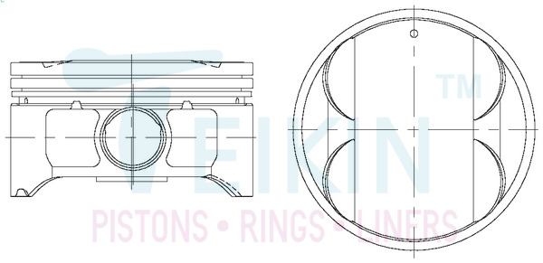TEIKIN 44331 STD Поршни на 6 цилиндров