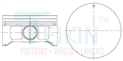 TEIKIN 44332STD Поршни на 6 цилиндров
