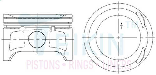 TEIKIN 44333STD Поршень 1шт