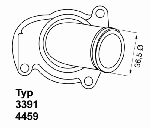 WAHLER 4459.92D Термостат! Opel Astra 1.2 16V/Corsa 1.0i 12V/1.2i 16V 96>