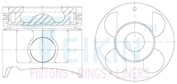 TEIKIN 44671AGSTD Поршень 1шт